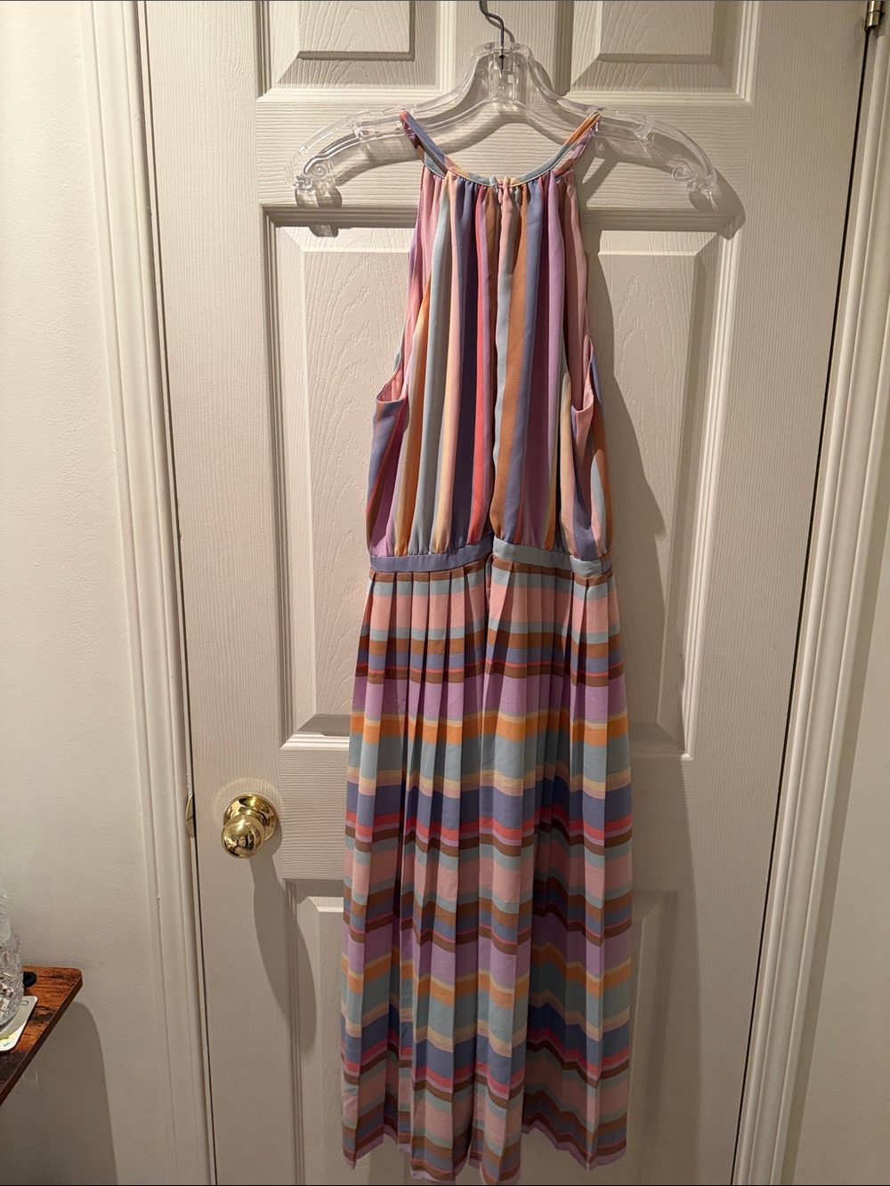 Joe Fresh Pink and Pastel Stripe Halter Dress - Picture 6 of 6